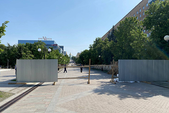 В Пензе начали частично перекрывать улицу Московскую