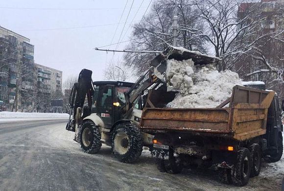 За выходные из Пензы вывезли 26 тысяч кубометров снега