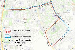 В Пензе изменили схему движения троллейбуса №105