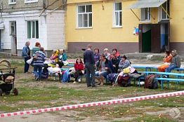 В Кузнецке в пострадавшем от пожара доме по ул. Свердлова, начался монтаж перекрытий