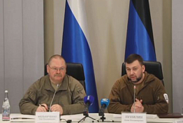 Олег Мельниченко встретился с главой ДНР Денисом Пушилиным