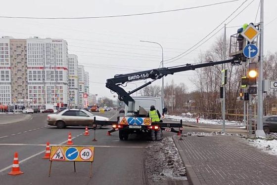 В Пензе изменили схему движения в районе улицы Измайлова и моста Капашина