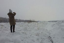 В Пензе за автосалоном незаконно «прячут» снег