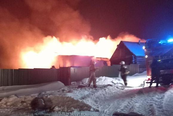 В Малосердобинском районе в пожаре погибли двое мужчин