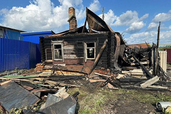 Пензенский СК показал фото с места смертельного пожара в Городищенском районе