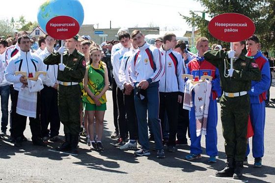 В Кижеватово стартовала эстафета «королевы спорта»