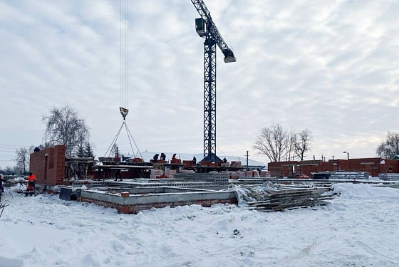 В Земетчино начали строить первый этаж лечебно-диагностического корпуса