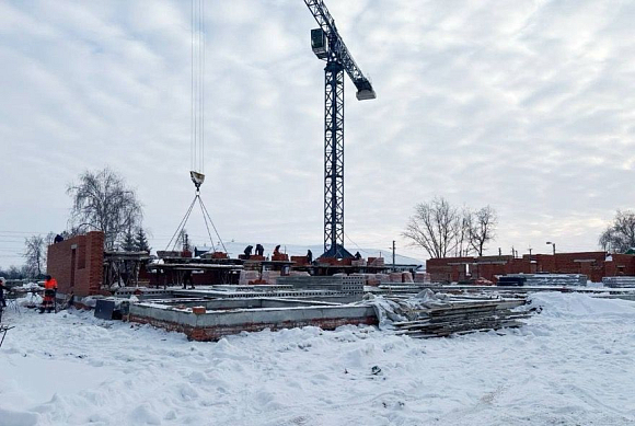В Земетчино начали строить первый этаж лечебно-диагностического корпуса