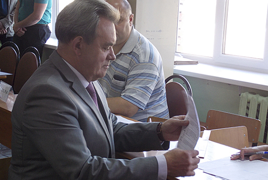 Валерий Лидин проголосовал на своем участке