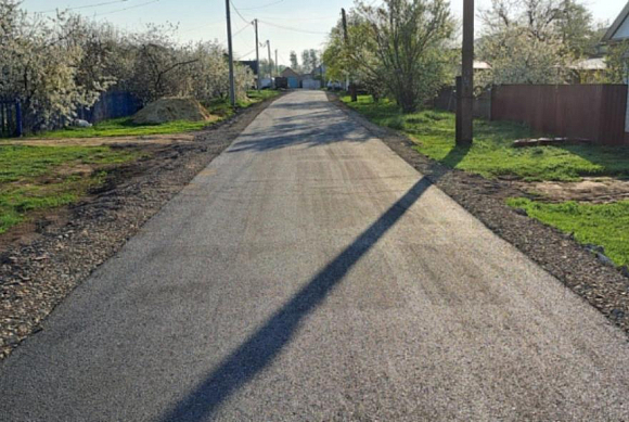 В Башмаково обновили дорожное покрытие на улице Комсомольской