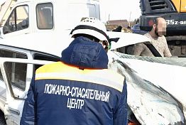 Пензенские спасатели опубликовали фото с места ДТП в Грабово