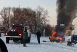 В пензенском МЧС рассказали о сгоревшем на стоянке АЗС авто