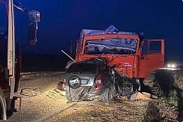 В Пензенской области КамАЗ подмял под себя «Калину»
