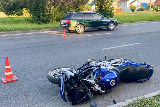 Госавтоинспекция показала фото с места гибели мотоциклиста в Пензе
