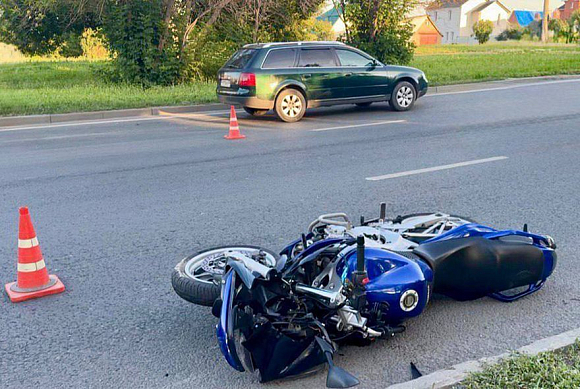 Госавтоинспекция показала фото с места гибели мотоциклиста в Пензе