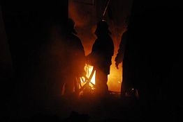 В Пензе пожар в новогоднюю ночь тушили более 20 человек
