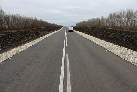 В Пензенском районе на год раньше ввели в эксплуатацию автомобильную дорогу