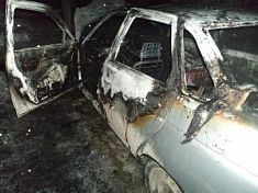 В Кузнецке сгорела машина