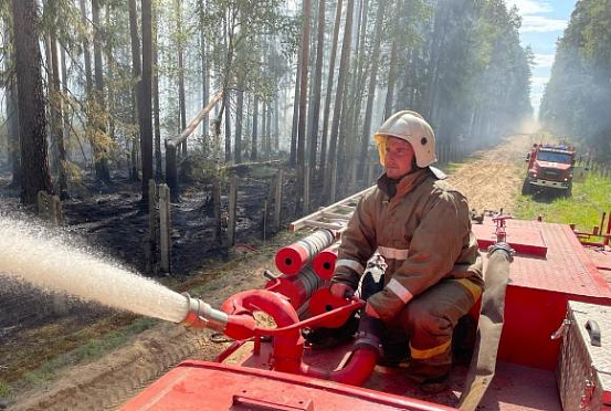 35 пензенских пожарных сменили своих коллег в Нижегородской области