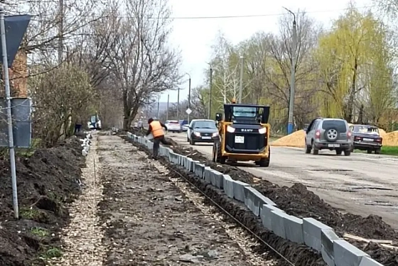 В Сердобске начали благоустраивать пешеходную зону на улице Балашовской