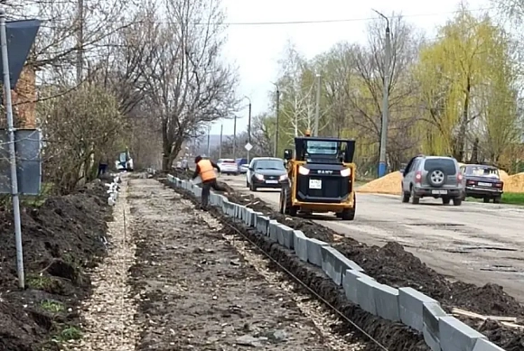В Сердобске начали благоустраивать пешеходную зону на улице Балашовской