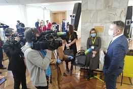 Пензенская делегация первой прошла регистрацию на пресс-конференцию Путина Пензенская делегация первой прошла регистрацию на пресс-конференцию Путина