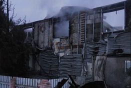 Под Кузнецком сгорел двухэтажный жилой дом