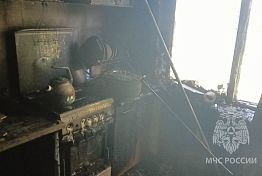 При пожаре мужчина отравился продуктами горения