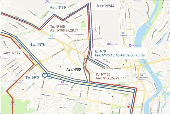 Как поедут автобусы, троллейбусы и маршрутки 9 мая в Пензе