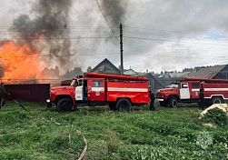В Канаевке сгорели пять домов