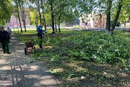 В Пензе ликвидируют последствия воскресной непогоды