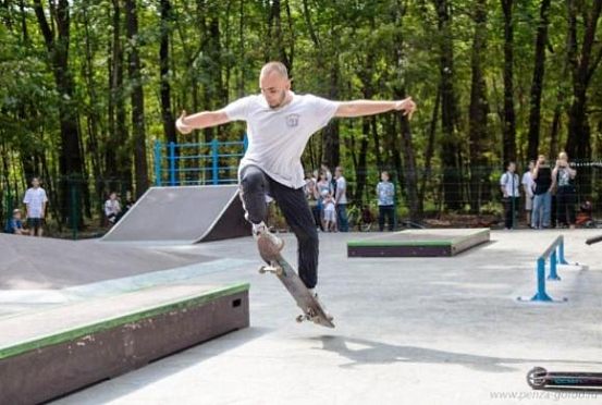 В Пензе на Олимпийской аллее открылся Скейт-парк