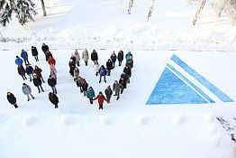В Пензе «выложили» сердечко из студентов
