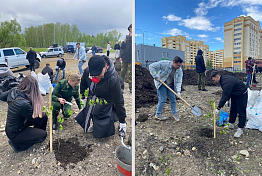 В Пензе прошла акция по озеленению города