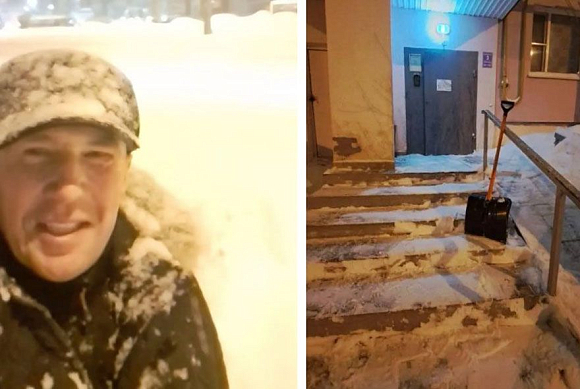 Мэр Пензы Денисов почистил снег у подъезда своего дома