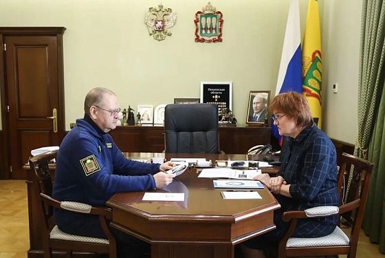 Лариса Рябихина отчиталась перед губернатором о своей работе