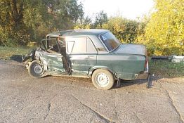 Под Колышлеем водитель «Жигулей» врезался в металлический отбойник