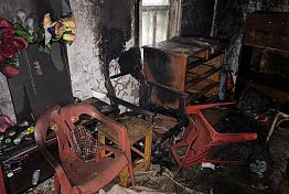 Появились фото с места смертельного пожара в Сердобске