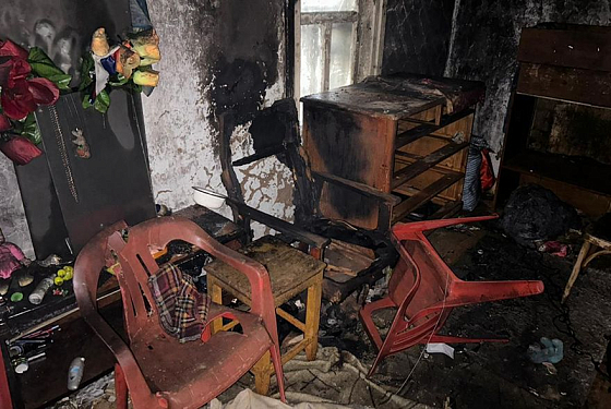 Появились фото с места смертельного пожара в Сердобске