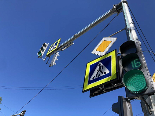 В Пензе обновили 7 светофоров на нескольких улицах