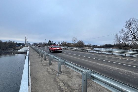 В Пензенской области завершили ремонт моста через реку Нор-Ломовка