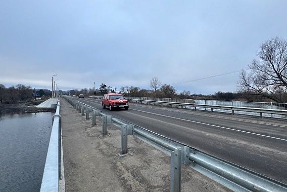 В Пензенской области завершили ремонт моста через реку Нор-Ломовка