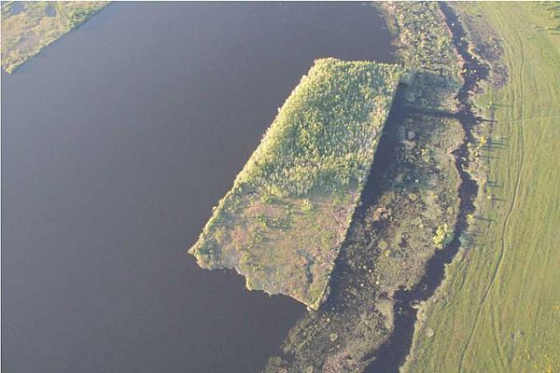 Под Кузнецком появился полукилометровый плавающий остров