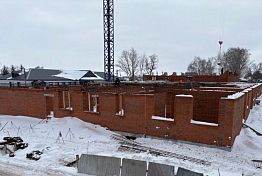 В Земетчино строят второй этаж лечебно-диагностического корпуса районной больницы