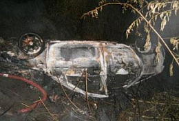 В Пензенской области водителю удалось спастись из загоревшегося автомобиля