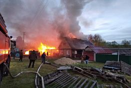 В Бессоновке в результате пожара полностью сгорел жилой дом
