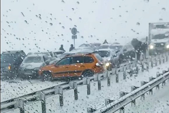 Появилось видео с места массового ДТП под Пензой