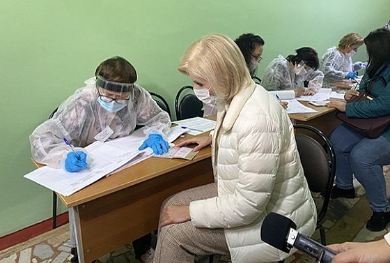 Ольга Баталина проголосовала на выборах в Пензе