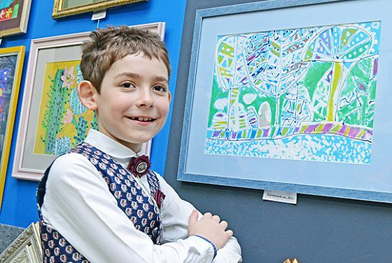 В Пензе открылась персональная выставка 8-летнего художника