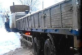 В Пензе МАЗ перекрыл движение по ул. Кураева